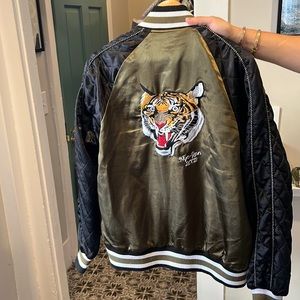 Prps good and company lined and reversible bomber jacket